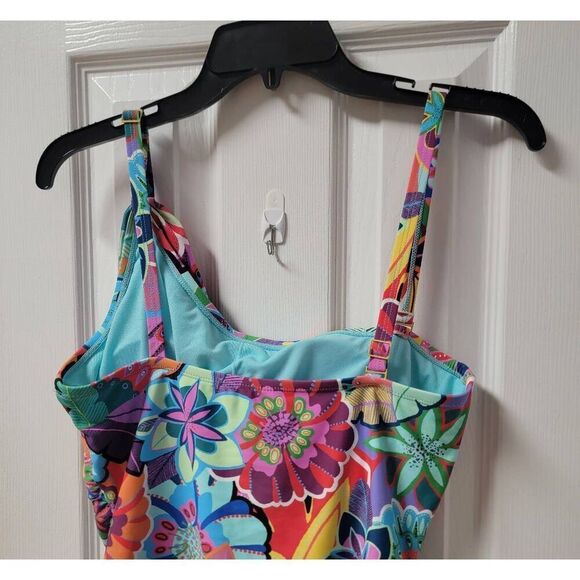 Blue Rod Beattie Make it Pop One Shoulder Swimsuit 12 - Picture 10 of 11